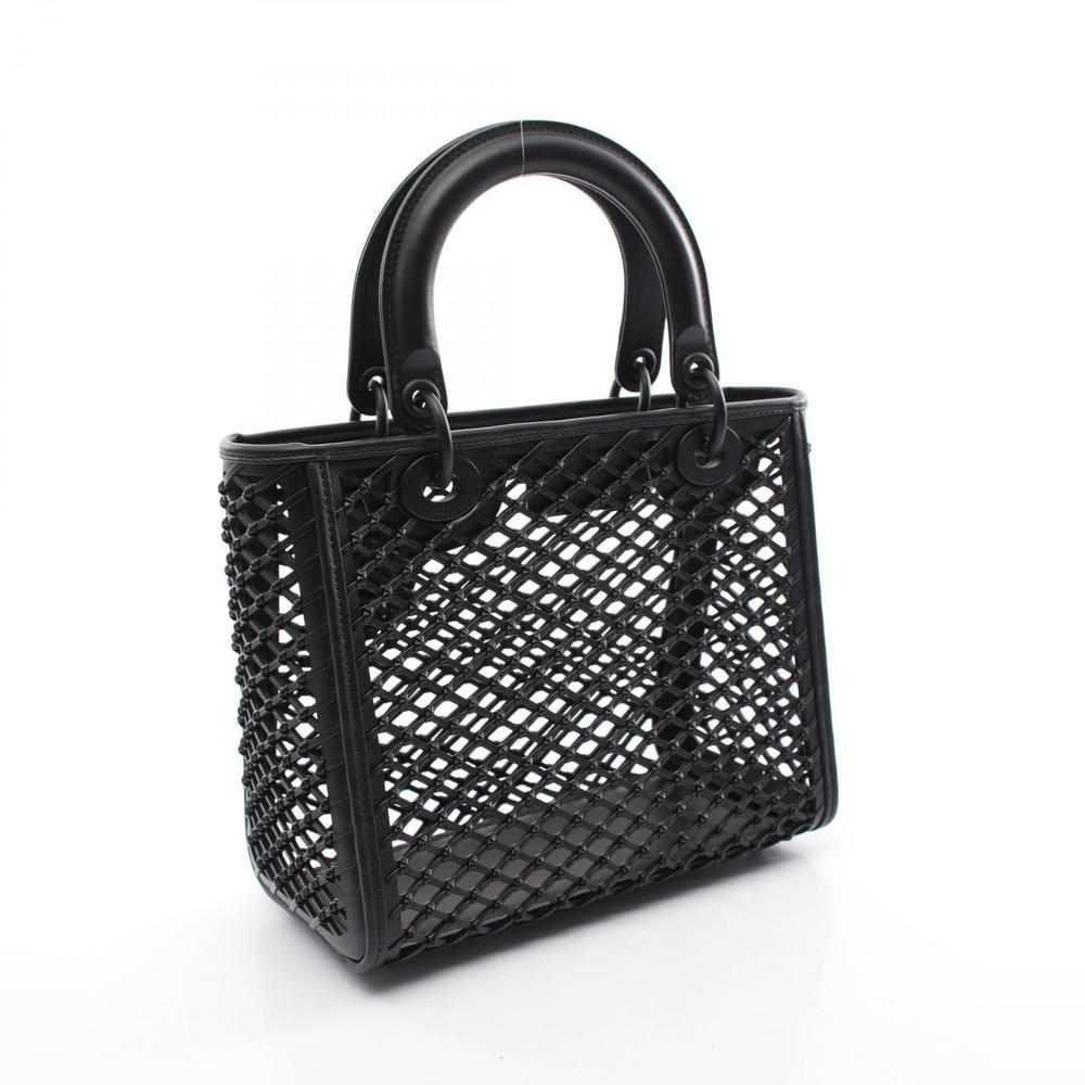 Dior Lady Dior Medium Handbag Bag Leather Black - Picture 2 of 5